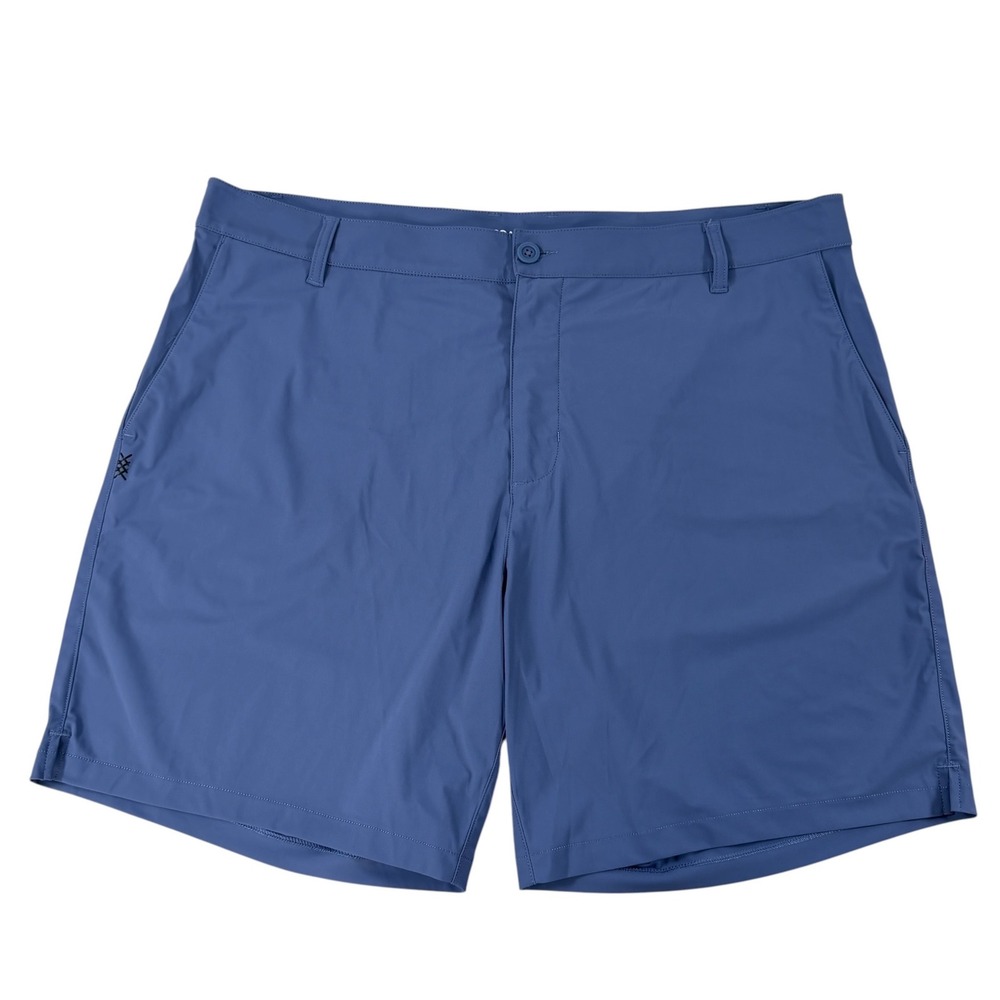 Rhone Resort Short Mens 38 Blue Technical Performance Stretch Golf Shorts 8"